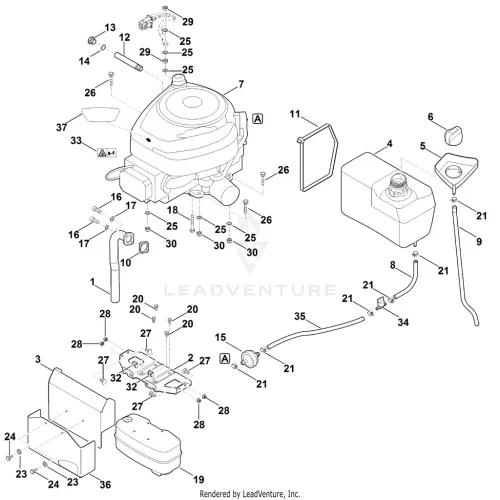 AH - Motor, tank – pozíció: 12