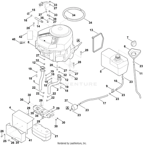 AH - Motor, tank – pozíció: 14