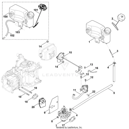 STIHL robbantott ábra STH-4DEC9E0FFDAB1C54 – alkatrész pozíció: 103