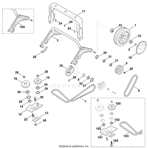 STIHL robbantott ábra STH-85DFB2D67B9206E1 – alkatrész pozíció: 102, 14