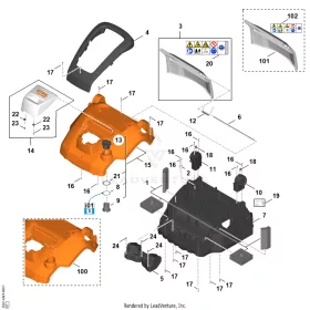 STIHL robbantott ábra STH-48F073CB6DE068A5 – pozíció: 101
