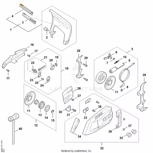 STIHL robbantott ábra STH-A541D775401ED10C – alkatrész pozíció: 17, 8