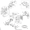 AE - Spacer flange, Levegőszűrő, Filter Burkolat – pozíció: 3