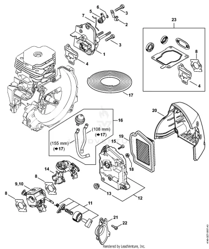 AE - Spacer flange, Levegőszűrő, Filter Burkolat – pozíció: 3
