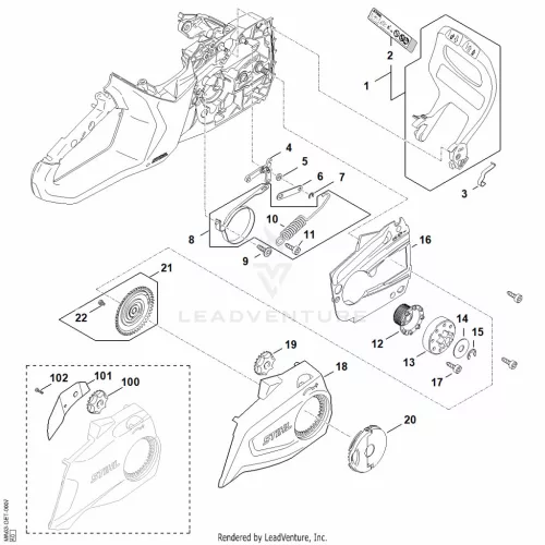 STIHL robbantott ábra STH-515A1108B31F9998 – alkatrész pozíció: 2