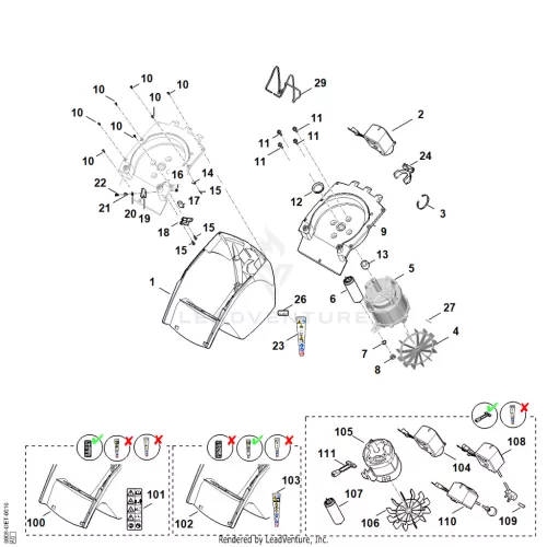 AB - Burkolat, Villanymotor – pozíció: 11