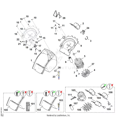 AB - Burkolat, Villanymotor – pozíció: 11