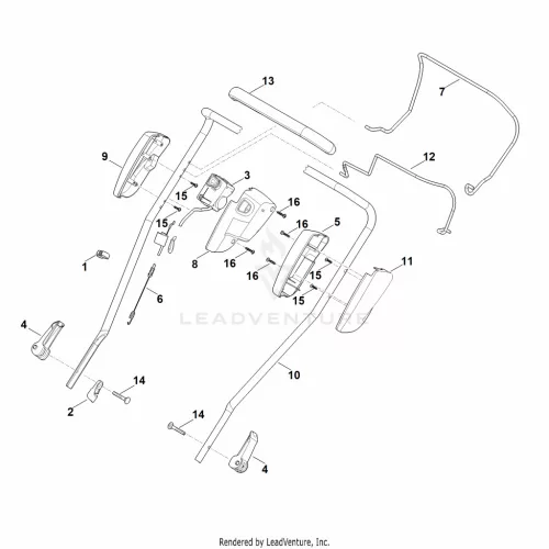 STIHL robbantott ábra STH-8C514D936E75E18D – alkatrész pozíció: 16
