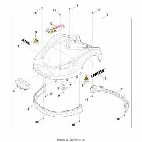 STIHL robbantott ábra STH-051E075AA06F0888 – pozíció: 11