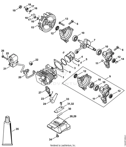 AA - Henger with piston, Gyújtásrendszer – pozíció: 14