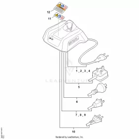 AL 5, 230 V Gyors akkutöltő STIHL EA03-430-5700