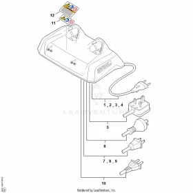 AL 5-2, 230 V Gyors akkutöltő STIHL EA11-430-5700
