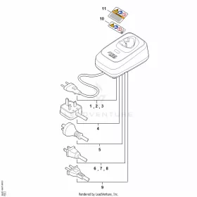 ALS 31.0, 100 - 240 V Akkutöltő STIHL EA17-430-2500