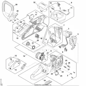 Akkumulátorrekesz STIHL MA03-400-9400