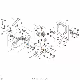 Vezérlőtengely STIHL MB01-180-0900