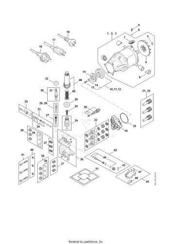 AA - Villanymotor, Csatlakozókábel, Valve block, Pump RE 150 – pozíció: 24