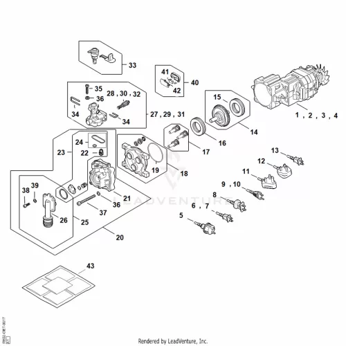 AB - Villanymotor, Csatlakozókábel, Valve block, Pump – pozíció: 15