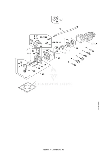 AB - Villanymotor, Csatlakozókábel, Valve block, Pump – pozíció: 23