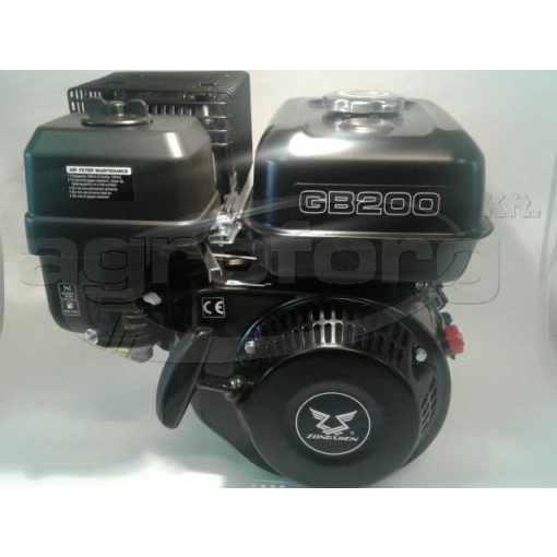 Motor vízszintes tengelyű Zongshen GB200 196 cm3, 4.1 kw, benzines, 20 x 50mm