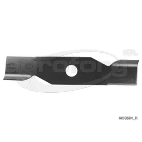   Fűnyíró kés Queen Garden GI40 377mm, 33.3mm 1 furatos utángyártott