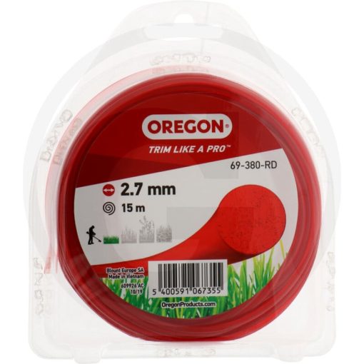 OREGON Nejlon szegélynyíró damil ColoredLine, kör keresztmetszetű (piros)