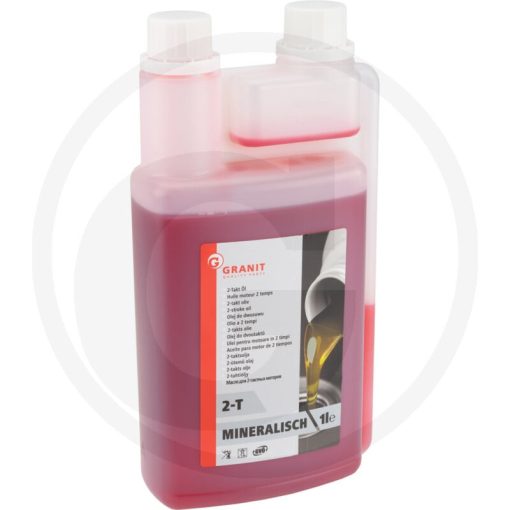 GRANIT Motorolaj kétütemű motorokhoz Ásványi, pirosra színezett