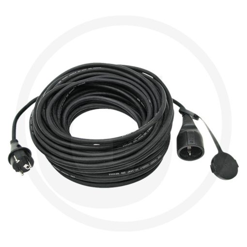 AS Schwabe Hosszabbító kábel 25 m, gumi, fekete3 x 1,5 mm², IP44"