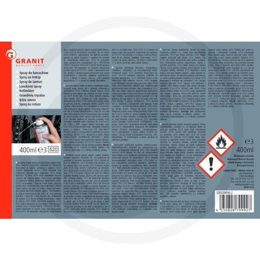 GRANIT Lánckenő spray 400 ml