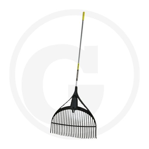 TrueTemper Amerikai PVC lombgereblye fémnyéllel és D-fogantyúval bevonatos fémnyéllel, 26 fogú