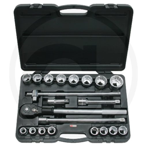 "KS Tools 21 részes 3/4"" dugókulcskészlet" 21 részes, műanyag szerszámtáskában