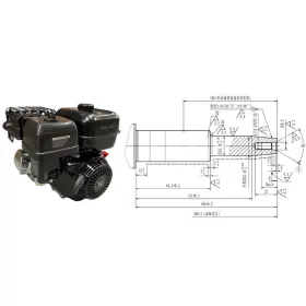   MEGHAJTÓ MOTOR ZONGSHEN GB420 420CM³ 13,0 KÚPOS TENGELY ÖNINDÍTÓ