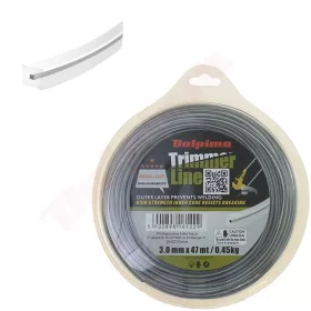 DAMIL DUAL-CUT SQUARE 3,0MM/ 47M