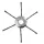 TISZTÍTÓKEFE METAL SPIDER L6 230MM 9'' 25,4MM