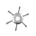 TISZTÍTÓKEFE METAL SPIDER L6 150MM 6'' 25,4MM