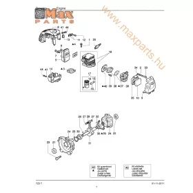 Oleo-Mac 725T - Letölthető robbantott ábra (.pdf fájl)