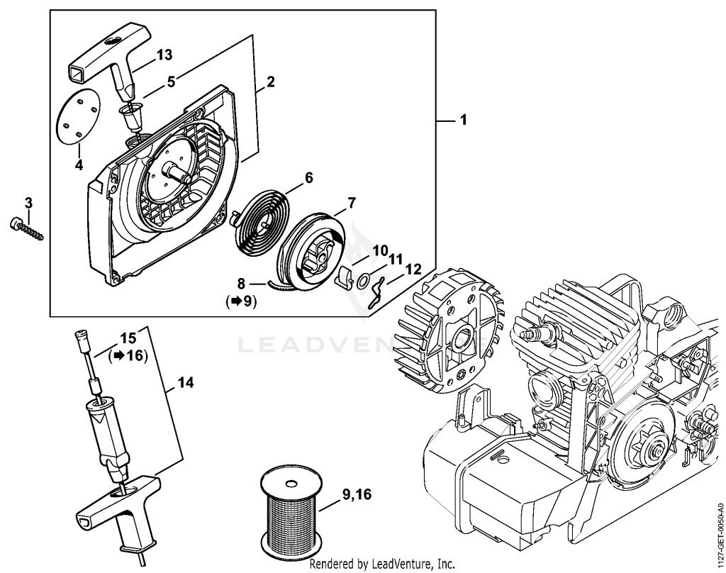STIHL STH-EE32A6132361A933 – pozíció: 9