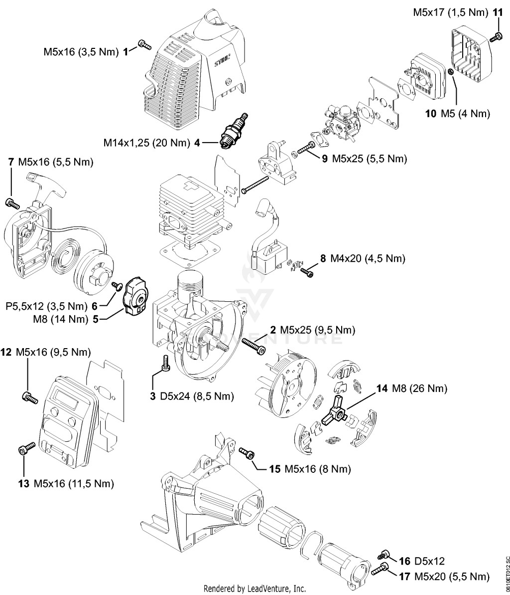 STIHL STH-2B14E535D2388BB7 – pozíció: 1, 12, 13, 15, 7
