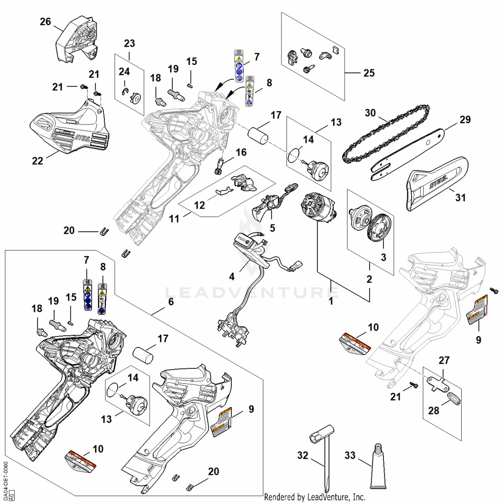 STIHL STH-34FB4B014021DEF9 – pozíció: 33, 34